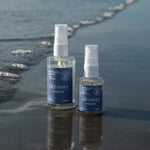 clerstory skincare - vegan cruelty-free hydrating facial mists, two travel size refreshing essence products at the beach